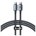 Baseus Crystal Shine USB-C / USB-C Kabel CAJY000601 - 1.2m - Svart