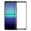 Full Dekning Sony Xperia 5 II Skjermbeskytter i Herdet Glass - Svart