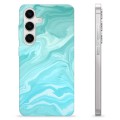 Samsung Galaxy S24 TPU-deksel - Blå Marmor