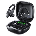 TWS Bluetooth Øretelefoner med LED Ladeboks MD03 - Svart