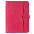 Universelt tofarget skinnveske for nettbrett - 11"-12.4" - Varm Rosa